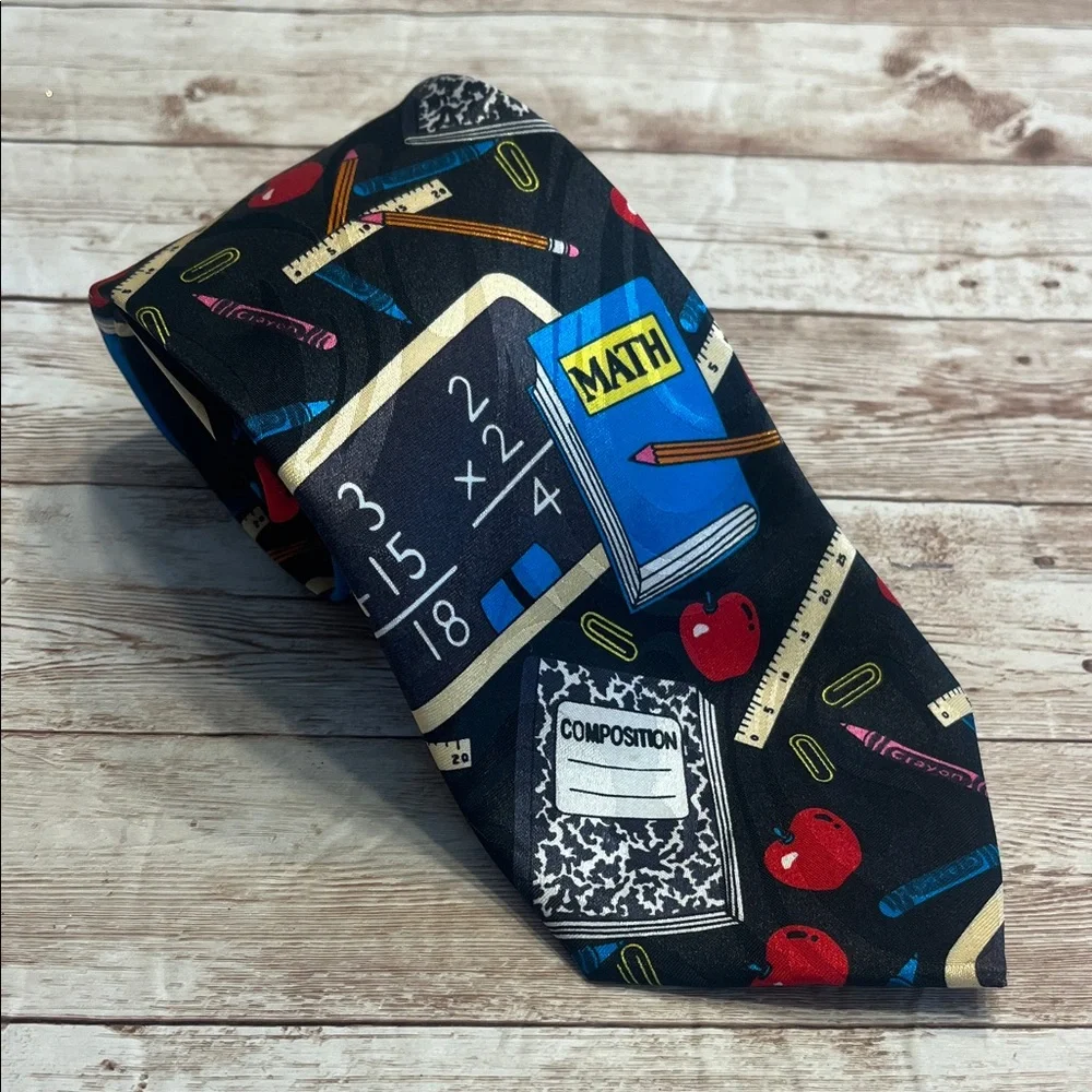 Educational Themed Black Tie